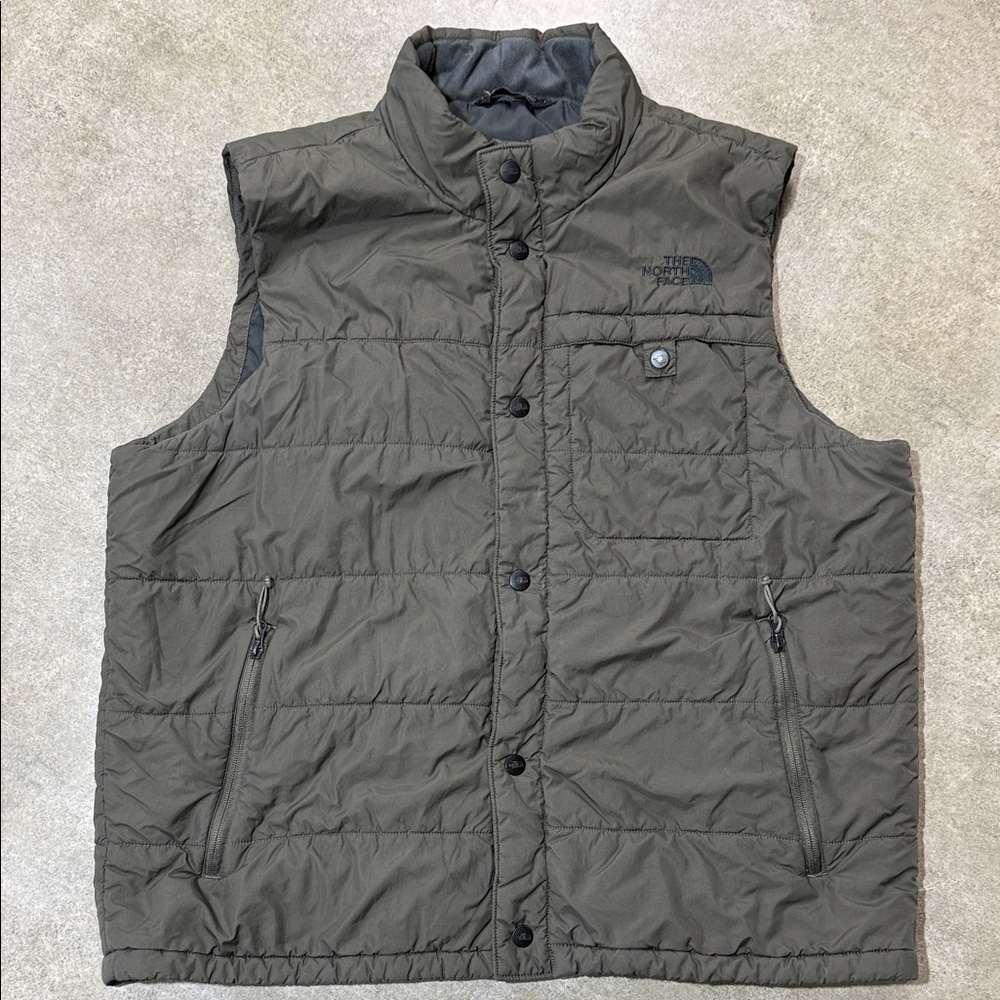 The North Face Men's Dark Green Quilted Vest